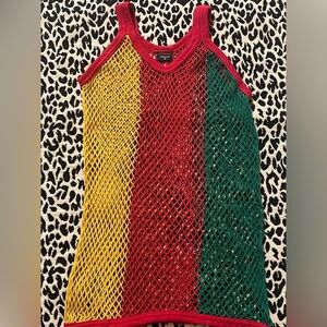 Colorful Mesh Pendeen Tank Top adult size M